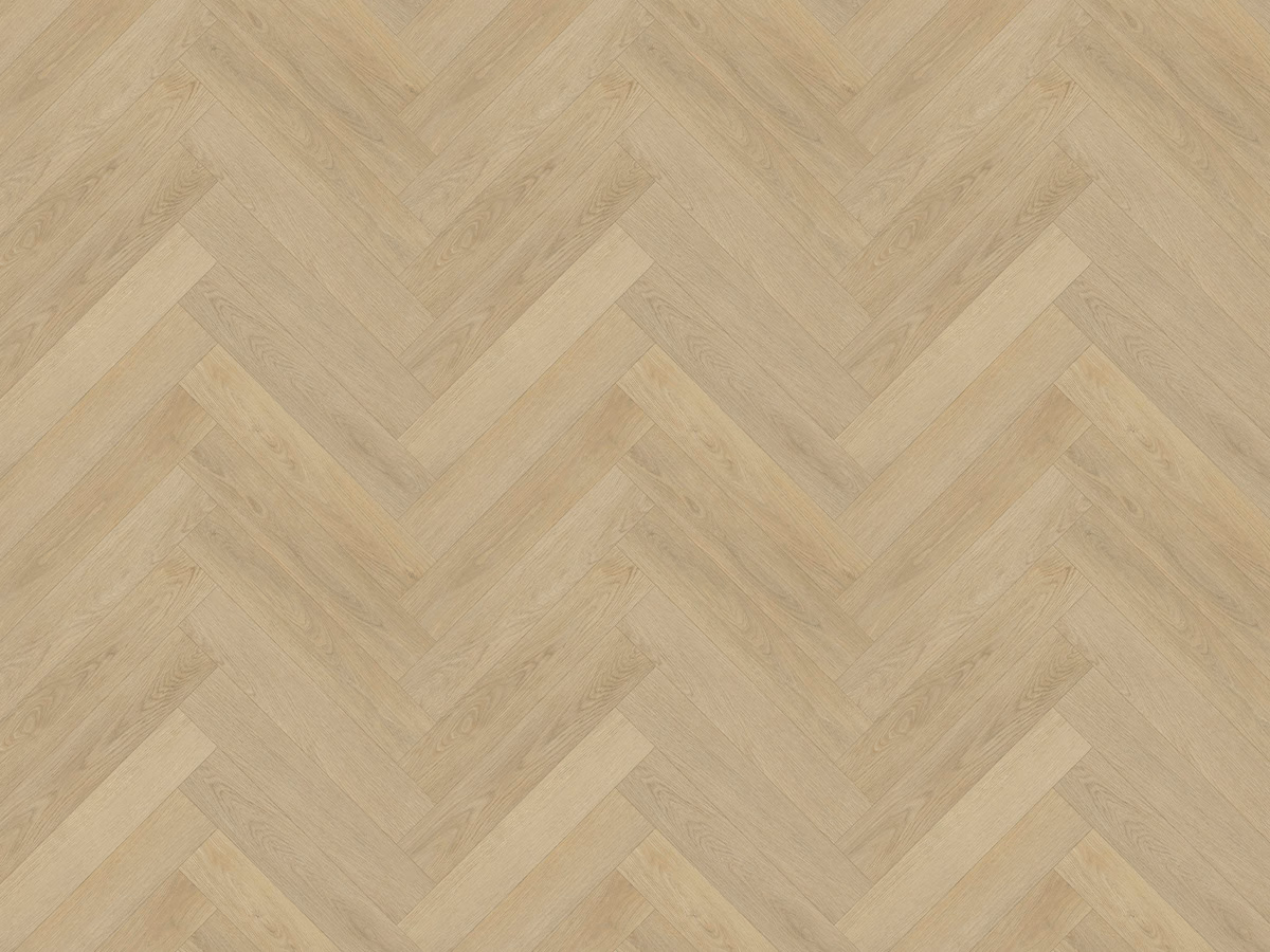 Warm Oak Visgraat Click — licht eiken