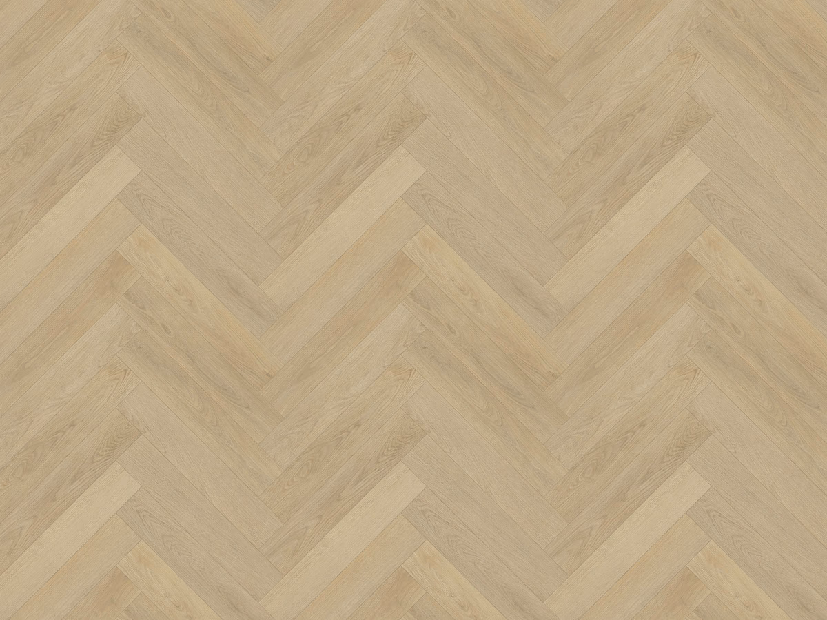 Warm Oak Visgraat Click — licht eiken