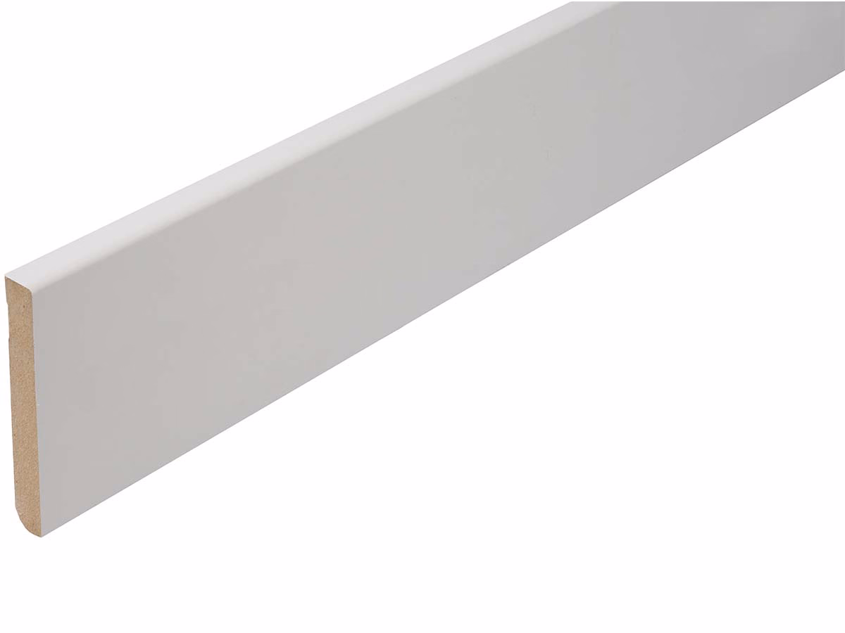 MDF plint wit 12 × 100 mm — wit & crème