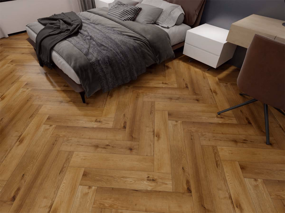 Gold Oak Visgraat Click