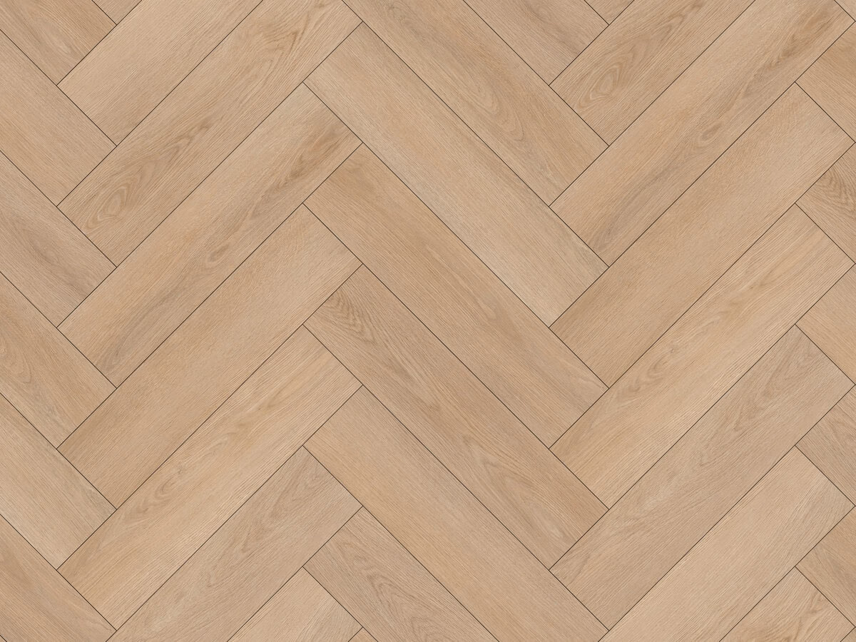 Desert Oak Visgraat Click — licht eiken